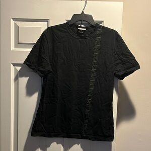 Versace Black Tee with Gold Accent